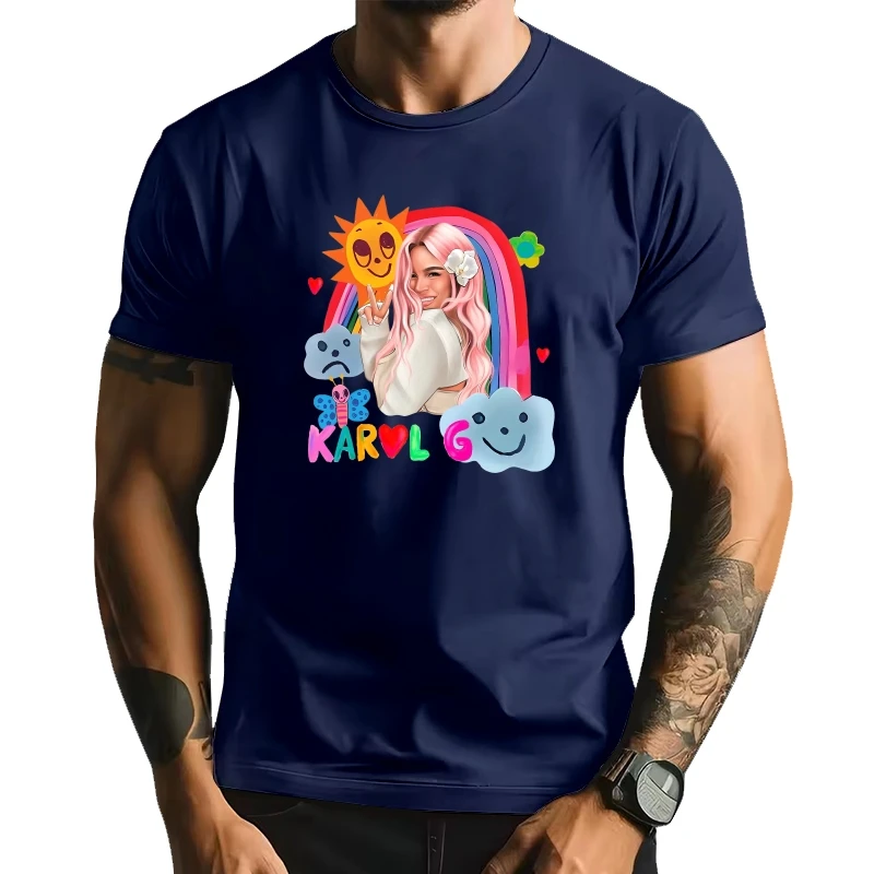

Karol G Manana Sera Bonito T Shirts Men Cotton Short Sleeve Tee Shirt Casual Streetwear Music Singer Tshirt Oversize Clothes Tee