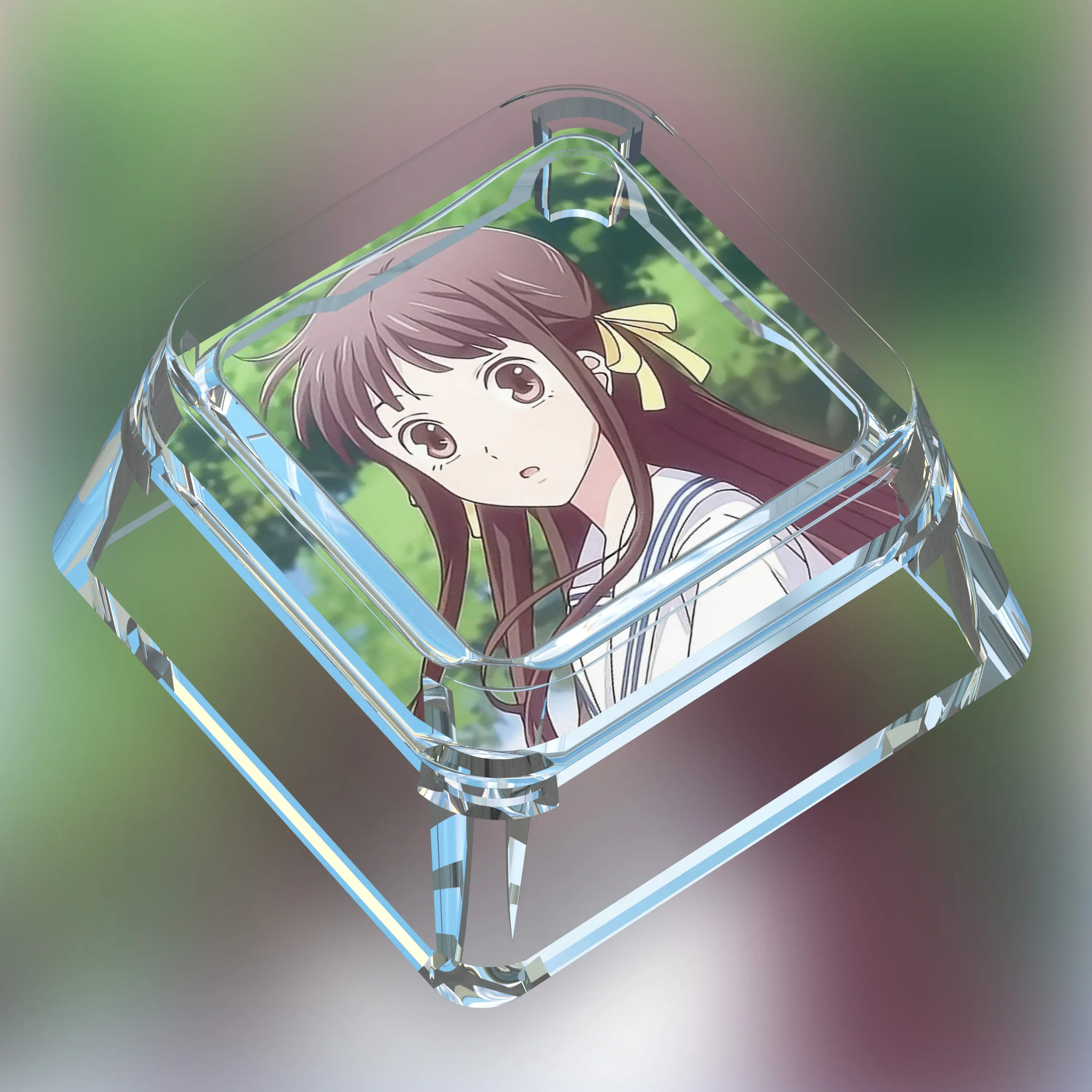Diy Self Made Fruits Basket Honda Tohru Mechanical Keyboard Keycaps Cross-Axis Mechanical Keyboard Pc Personalized Keycaps