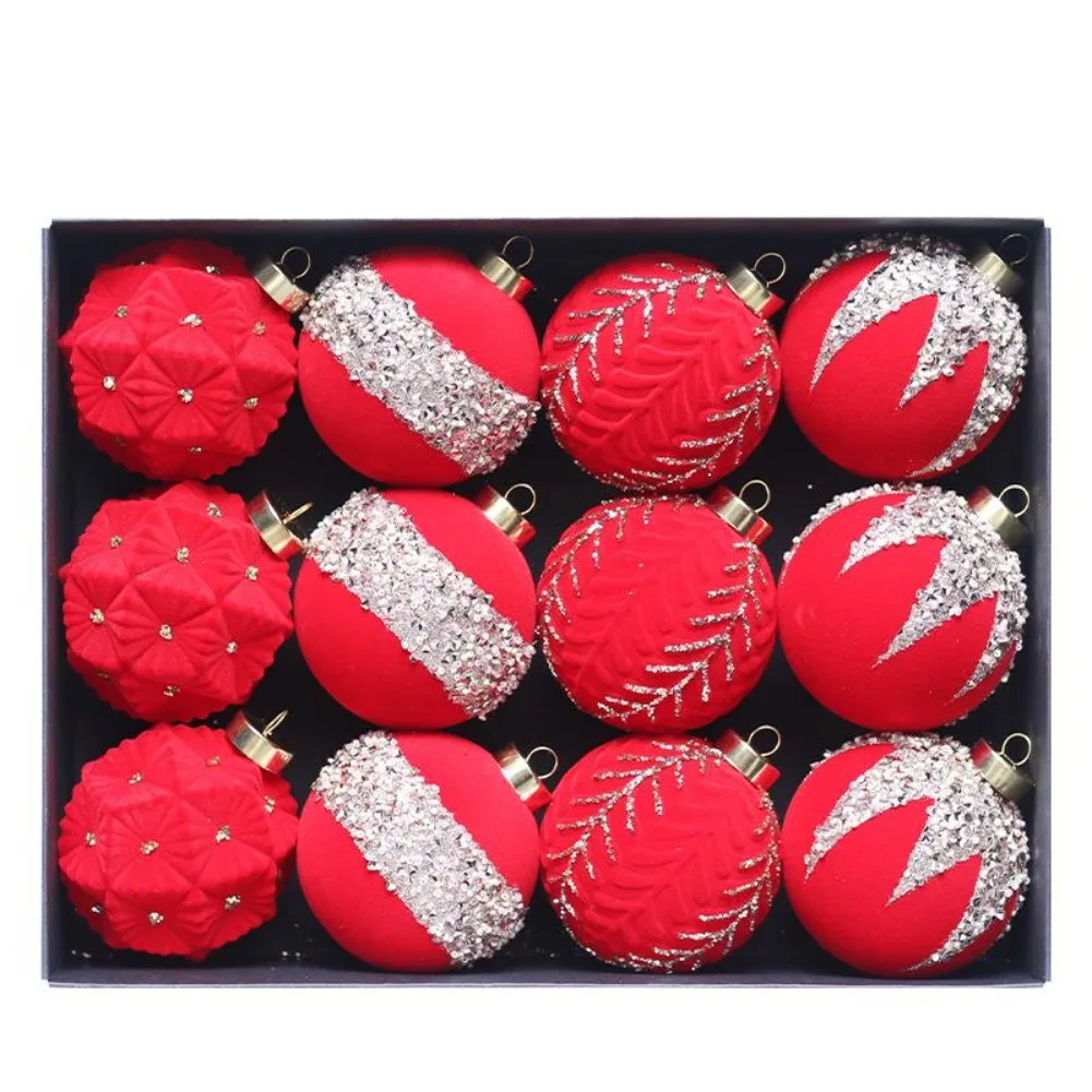 

Christmas Celebration 32*24*8cm packaging Size Christmas Ball Ornaments Colorful Tree Ornaments Luxurious Holiday Appearance