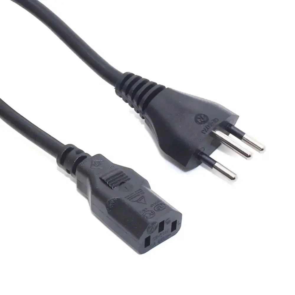 Brazil Power Cord 2.5m Brazilian NBR 14136 Plug to IEC 60320 C13 Extension Cable 10A 250V AC Lead Cord 3G1.0mm wire gauge