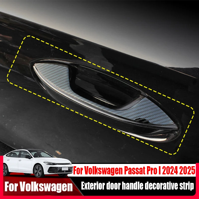 

Для Volkswagen Passat Pro I 2024 2025 модифицированная автомобильная дверная ручка, декоративная полоса, аксессуары для наружного украшения автомобиля