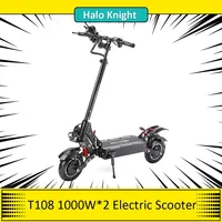 Halo Knight T108 Pro Electric Scooter 11'' Off-road Tire 3000W*2 Motors 95km/h Max Speed 60V 38.4Ah Battery 80km Range For Adult