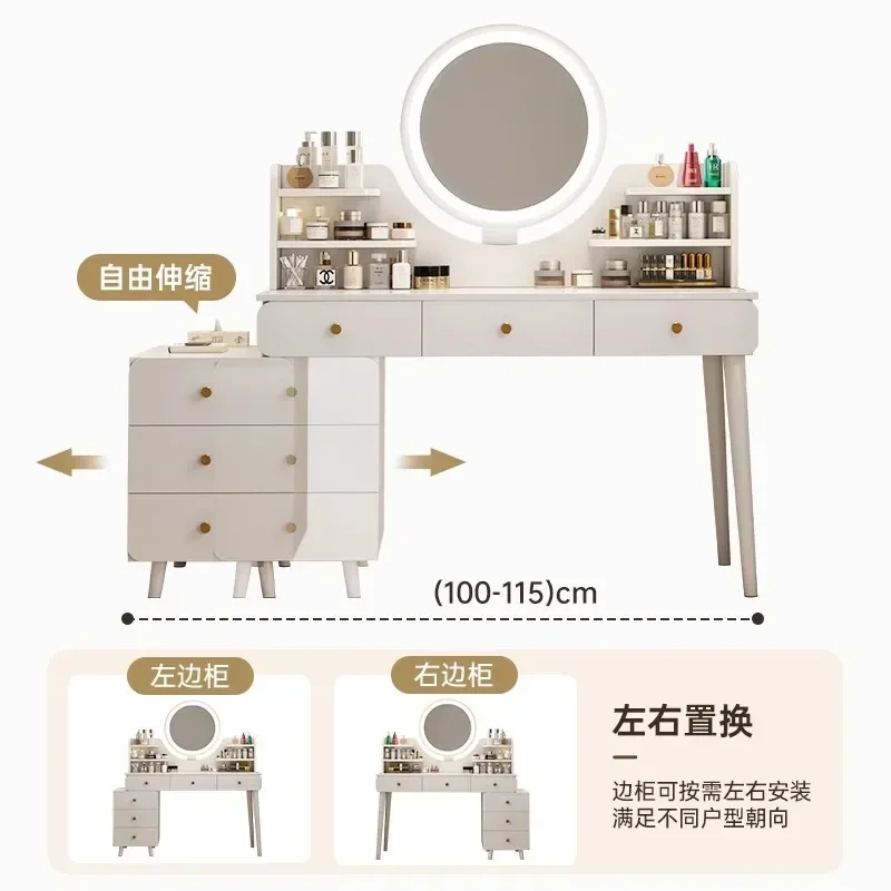 الشمال ماكياج تسريحات درج تخزين غرفة المعيشة دولاب الزينة فتاة المنزل أدراج خزانة Coiffeuse دي Chambre الديكور