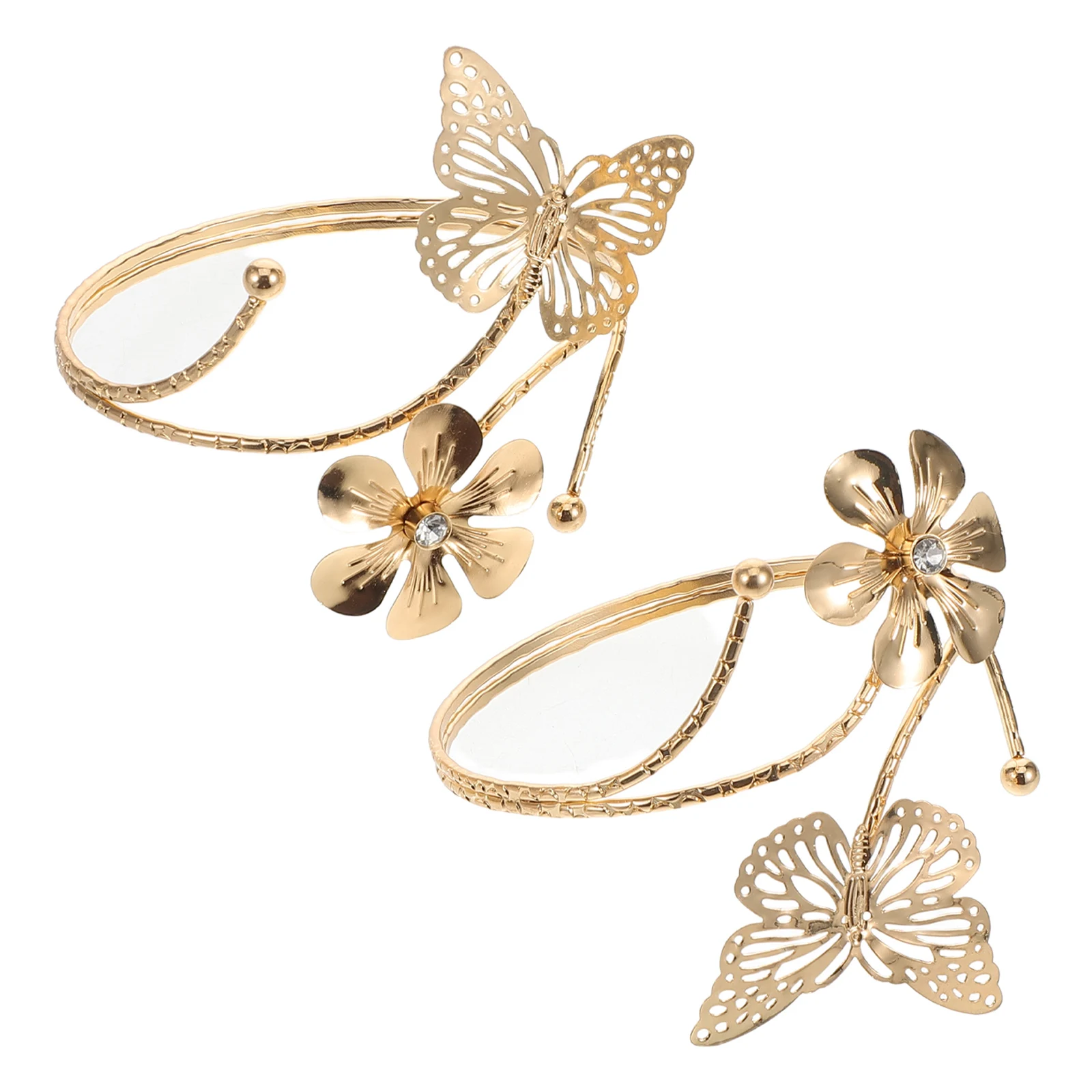 2pcs Curtain Tie Backs Butterfly Decorative Accessories Elastic Straps Simple Design Non Drilling Fade Resistant