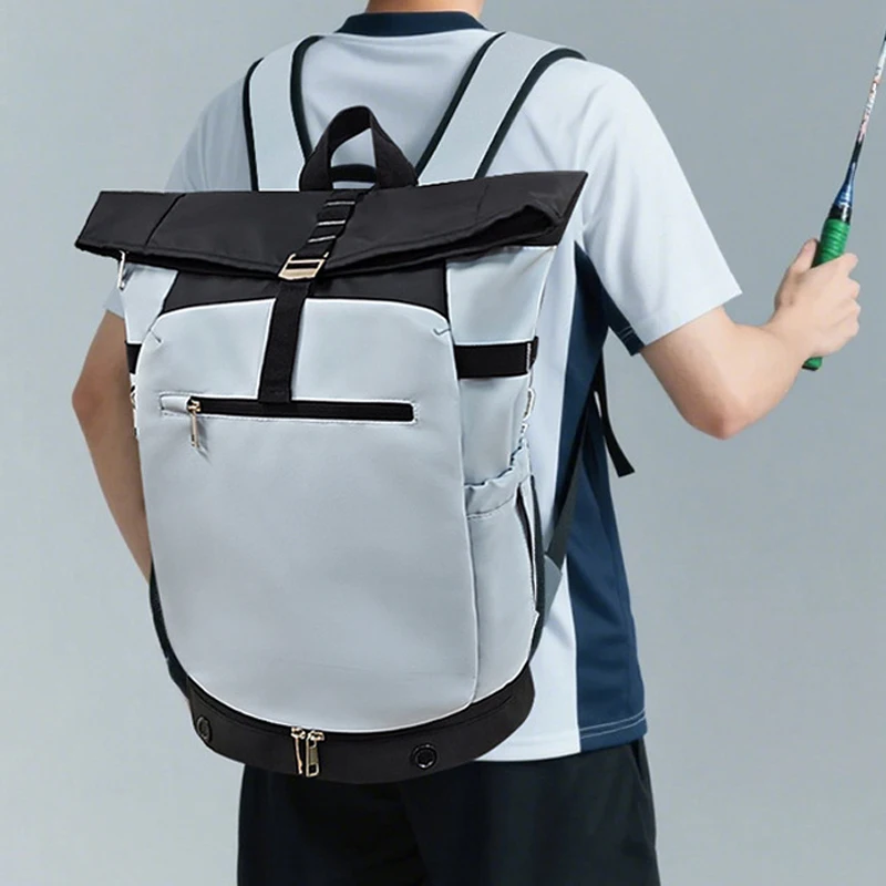 

Рюкзак для теннисных ракеток для бадминтона с карманом для обуви, спортивный походный рюкзак для спорта на открытом воздухе, большой ноутбук, школьная сумка для колледжа, дорожная сумка