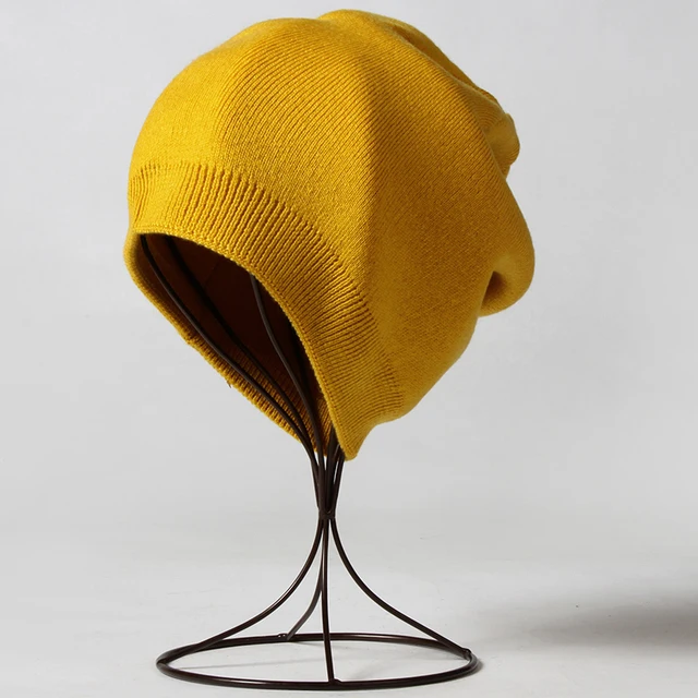Beliebte Unsex Herbst-Winter-Mütze für Frauen, solide helle Farbe, weiche Wollmützen, am besten abgestimmte Skimütze für Männer, warmes Skullies-Geschenk – Detail 20