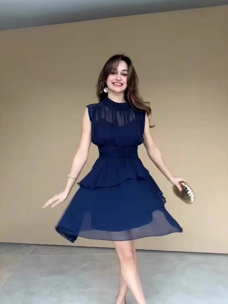 تنورة كعكة Ele round Ne Svel Dr Waist Cinched ort A-Line Dr للتاريخ والارتداء اليومي عالي الخصر ort Dr #5