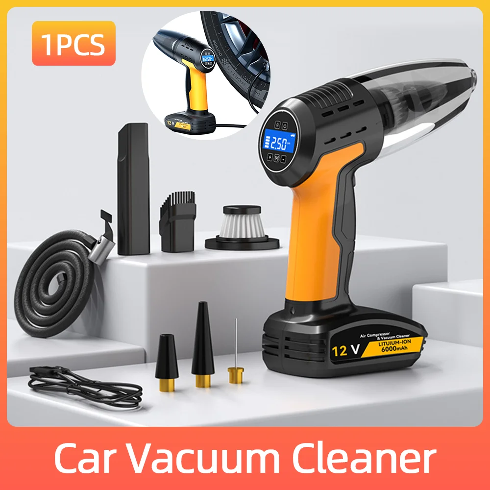 

Автомобильный беспроводной пылесос, датчик давления в шинах, перезаряжаемый воздушный компрессор, Мощное всасывание