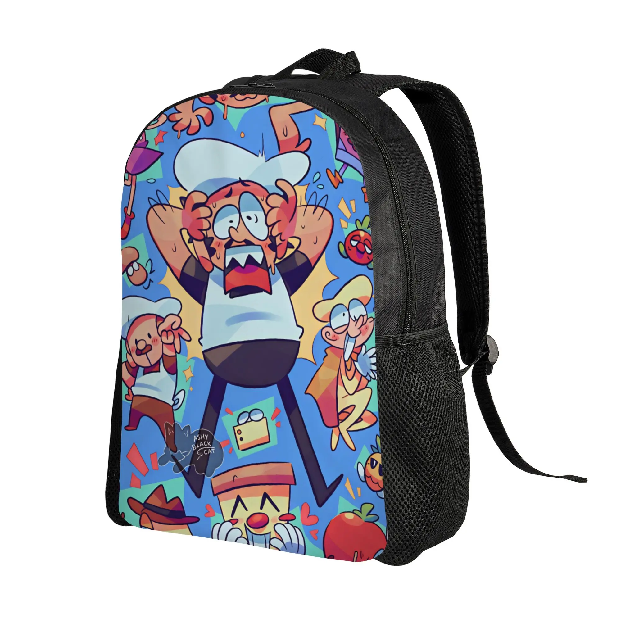 Pizza Towers Game  Backpack Girl  Lightweight Backpacks Polyester Streetwear School Bags Travel Colorful Rucksack