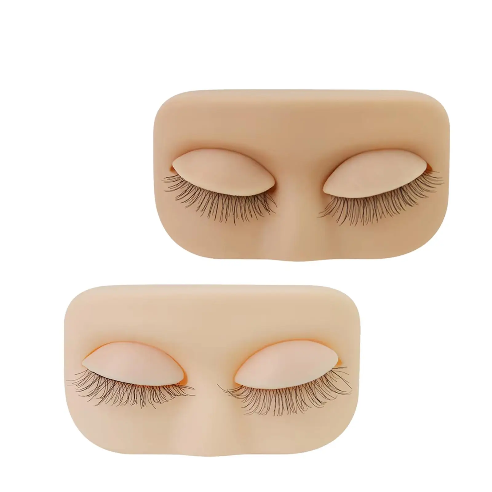หัวหุ่นฝึกแต่งหน้าขนตาปลอม ซิลิโคนขนาดเล็ก สำหรับมืออาชีพ นุ่ม ใช้ฝึกแต่งหน้าอเนกประสงค์ เหมาะสำหรับผู้เริ่มต้นฝึกเพ้นท์หน้า