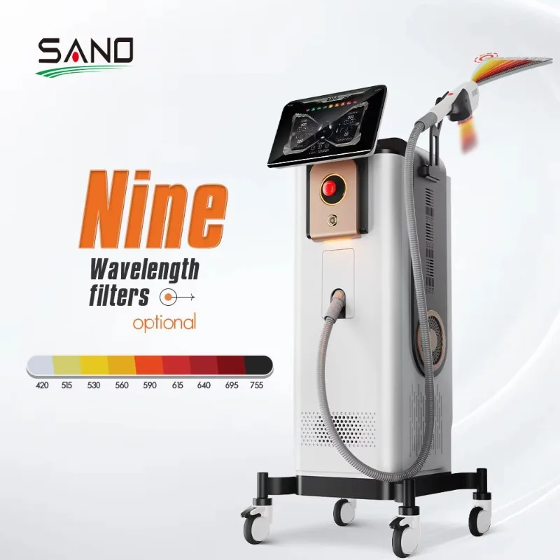 3 in 1 IPL Laser RF Skin Care Device with 3000W Power 530nm Wavelength Vertical Style for Hair Removal and Skin Rejuvenation