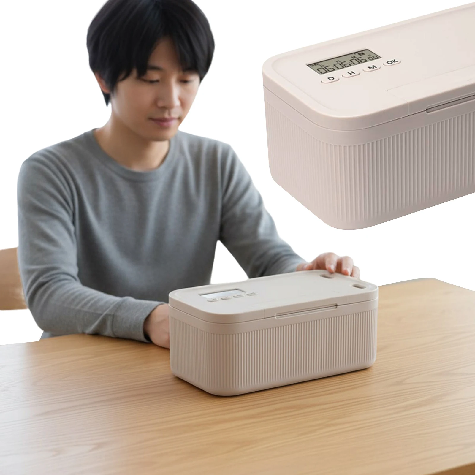 Timed Lock Box Electronic Multipurpose Lockable Storage Box with Timer Phone Lock Box Unplug From Video Game Social Media Snack