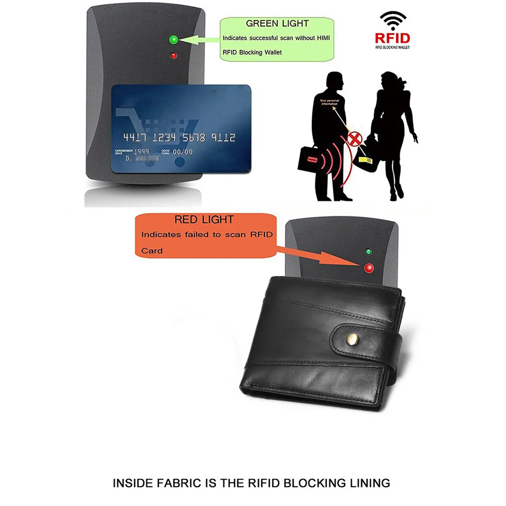 Male Purse Leather Wallet Credit Card Holder Money Bag Multi-layer Wallets Boyfriend Gifts for Festival New Year