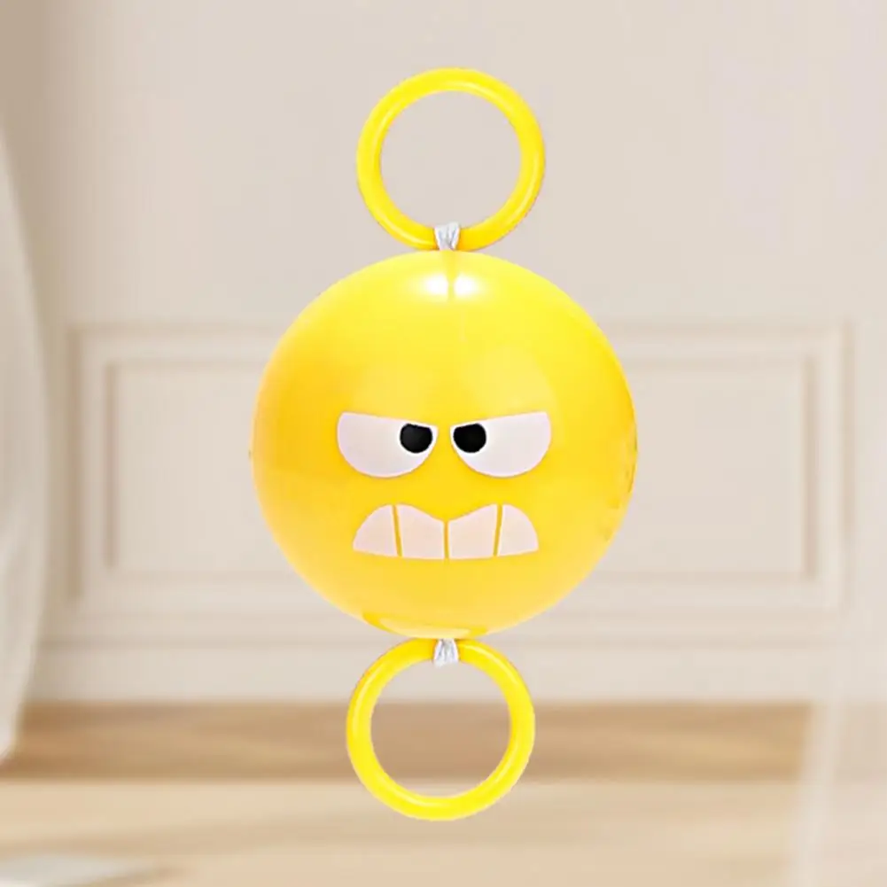 

Pull Rope Whistle Ball Spinner Ball Wind Whistle Toy Glowing Cartoon Expression Spinner Ball Fun Wind Whistle for Kids for Boys