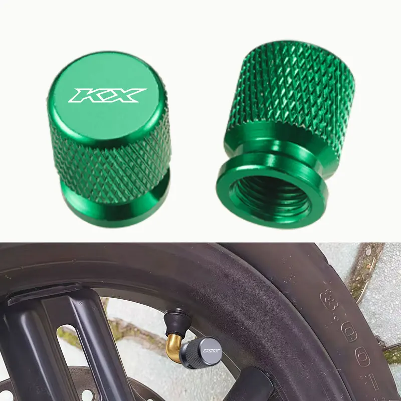 2 uds accesorios de motocicleta válvula de neumático puerto de aire tapas de cubierta de vástago para KAWASAKI KX250F KX450F KX 250 450 F KXF 250 450 2013-2025
