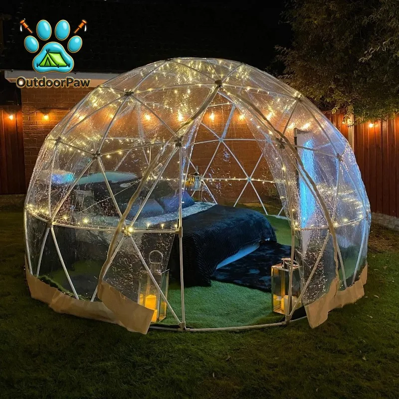 Tent Outdoor Transparent Geodesic Dome Tents Glamping Hotel Marquee Dome Tent for Sale
