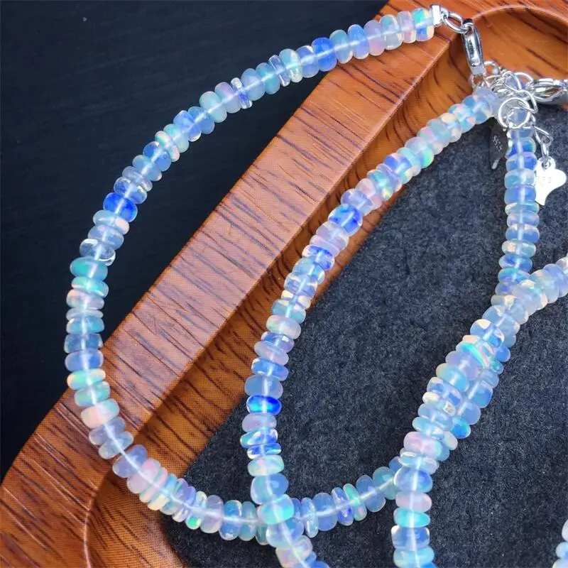 

3.7MM Natural White Opal Bracelet Fashion Personalized Men Women Holiday Exquisite Christmas Gift 1PCS