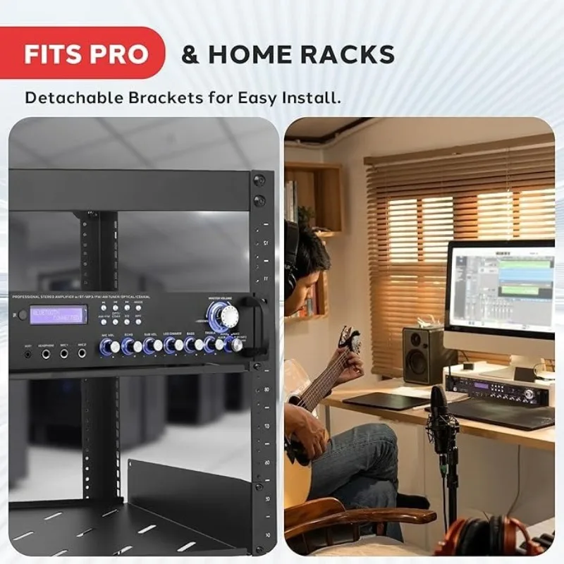 Многоканальный беспроводной потоковый усилитель мощности Bluetooth 5,0, 3000 Вт, стереоприемник для монтажа в стойку с FM-радио — USB/SD