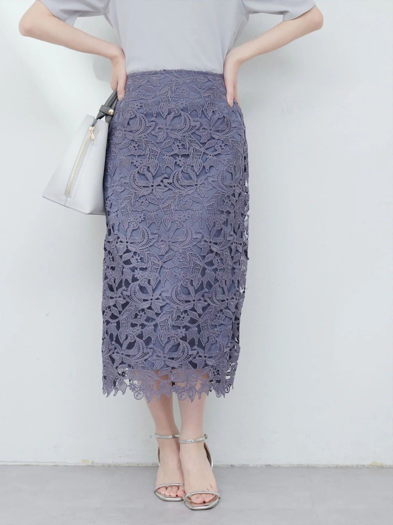 

l Couture Pure Original Lace Hook Flower Hollow out f Skirt Women's Wrap around Skirt High Waist Commute Sle