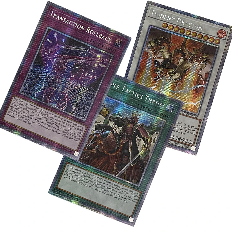 Yu-Gi-Oh! Collection DIY Proxy Cards  Trident Dragion Transaction Rollback Triple Tactics Thrust Non-Origina Fiendsmith Engraver