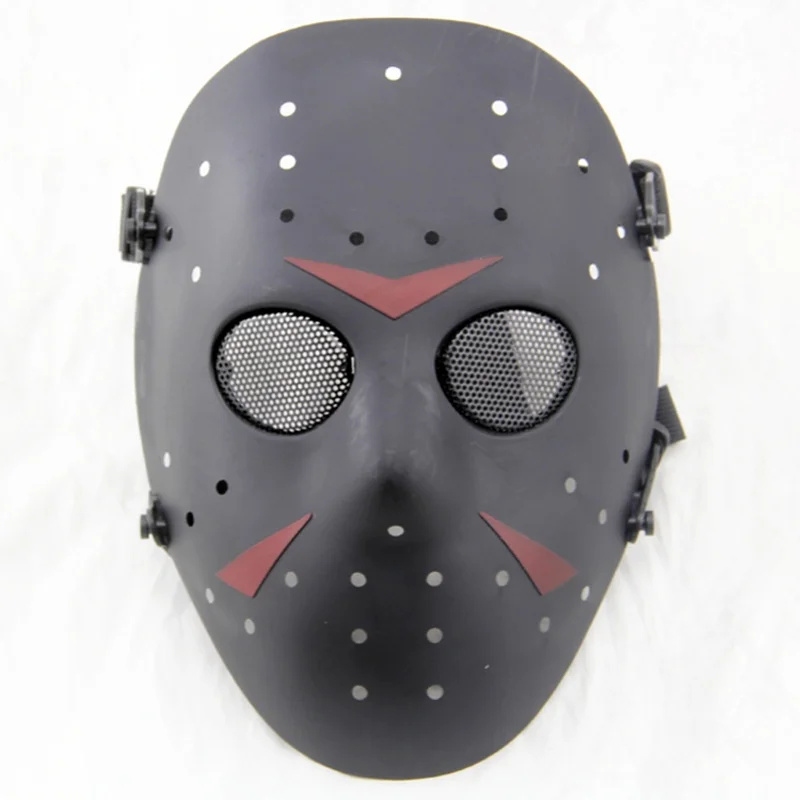 Máscara táctica de cara completa de cráneo de Hockey, equipo de juego de guerra de Jason, Paintball, Airsoft CS, ejército militar, Cosplay, máscaras de fiesta de Halloween