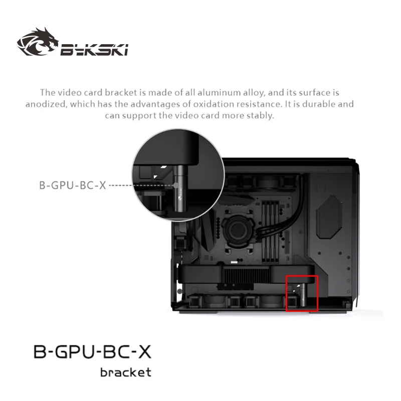 

Телескопический кронштейн Azieru Graphics для видеокарты/фиксированной поддержки/можнорегулируется/полностью алюминиевый материал AU-GPU-BC-X