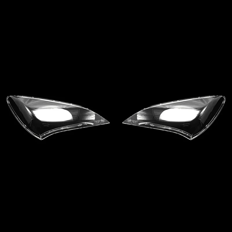 Headlight Cover Lamp Shade Transparent Headlight Lens For Hyundai Rohens Coupe 2009-2011