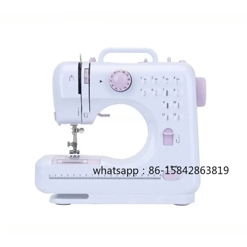 M-505A Home Sewing Machine Small Mini Portable Edge Lock Buttonhole Sewing Machine
