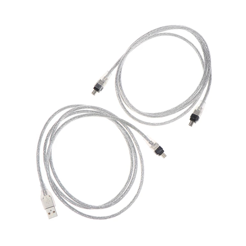 USB ذكر إلى Firewire IEEE 1394 4 دبوس ذكر iLink سلك محول firewire 1394 كابل ل DCR-TRV75E كابل كاميرا DV طابعة الماسح الضوئي