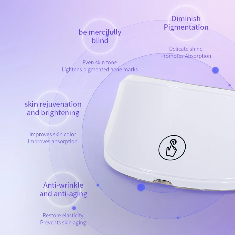 LED ضوء اللون Photorejuvenation Lnstrument الرقبة ضوء خطوط الرقبة جهاز الجمال أداة العناية بالرقبة