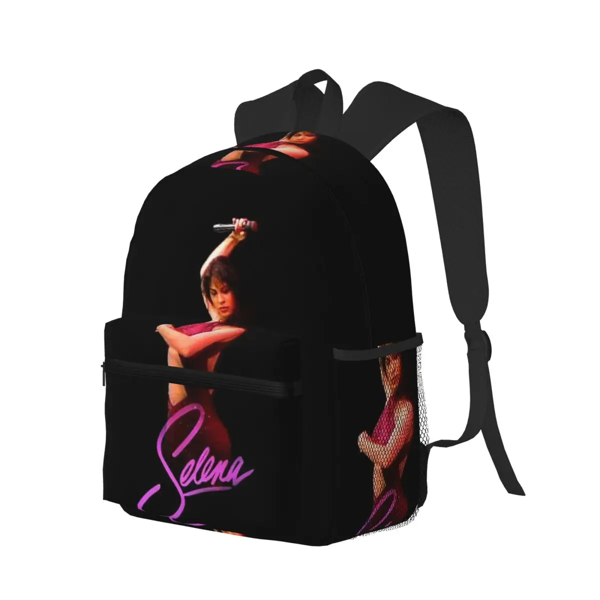 Popular Selena Quintanilla Singer Student Backpack School Bag Hiking Travel Daypack for Men Women Bookbag Shoulder Bags