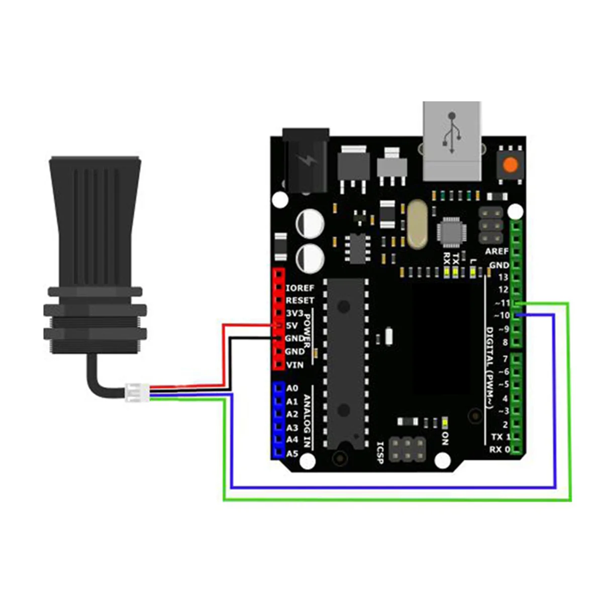 AS95-2X High Accuracy Waterproof Ultrasonic Distance Sensor Penetration Smog Dust Wider Range 7.5M For Arduino Sensor(PWM)