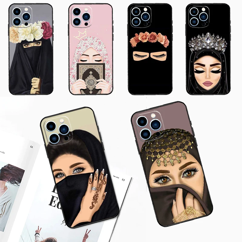 Islamic Arabic Hijab Girl Case For Samsung Galaxy A06 A56 A16 A36 A55 A35 A33 A53 A13 A23 A17 A54 A34 A14 A52 A32 A15