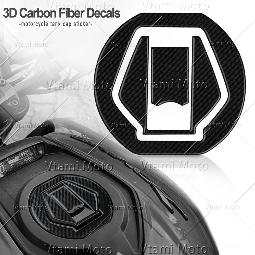 For Bajaj Dominar 250 400 Pulsar RS200 NS200 NS-125 3D Motorcycle Fuel Tank Cap Stickers Gas Oil Cap Protection Decals