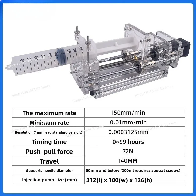 Лабораторный микрошприцевой насос — прецизионная машина для капельной жидкости с шаговым двигателем и ограничительной функцией для медицинского/слухового использования ​