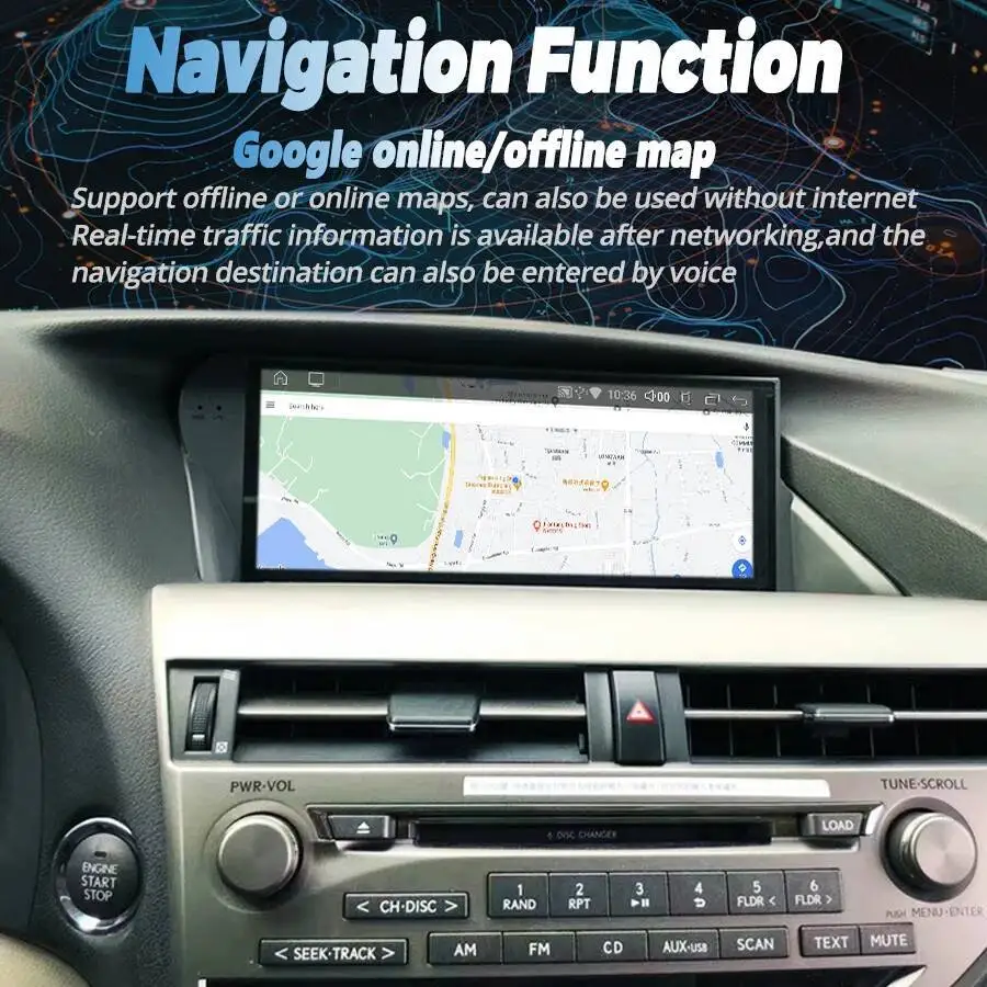 10.25inch Qualcomm 665 Android Car Radio For LEXUS RX RX350 RX450h RX300 RX270 RX350L 2009-2014 Carplay Audio