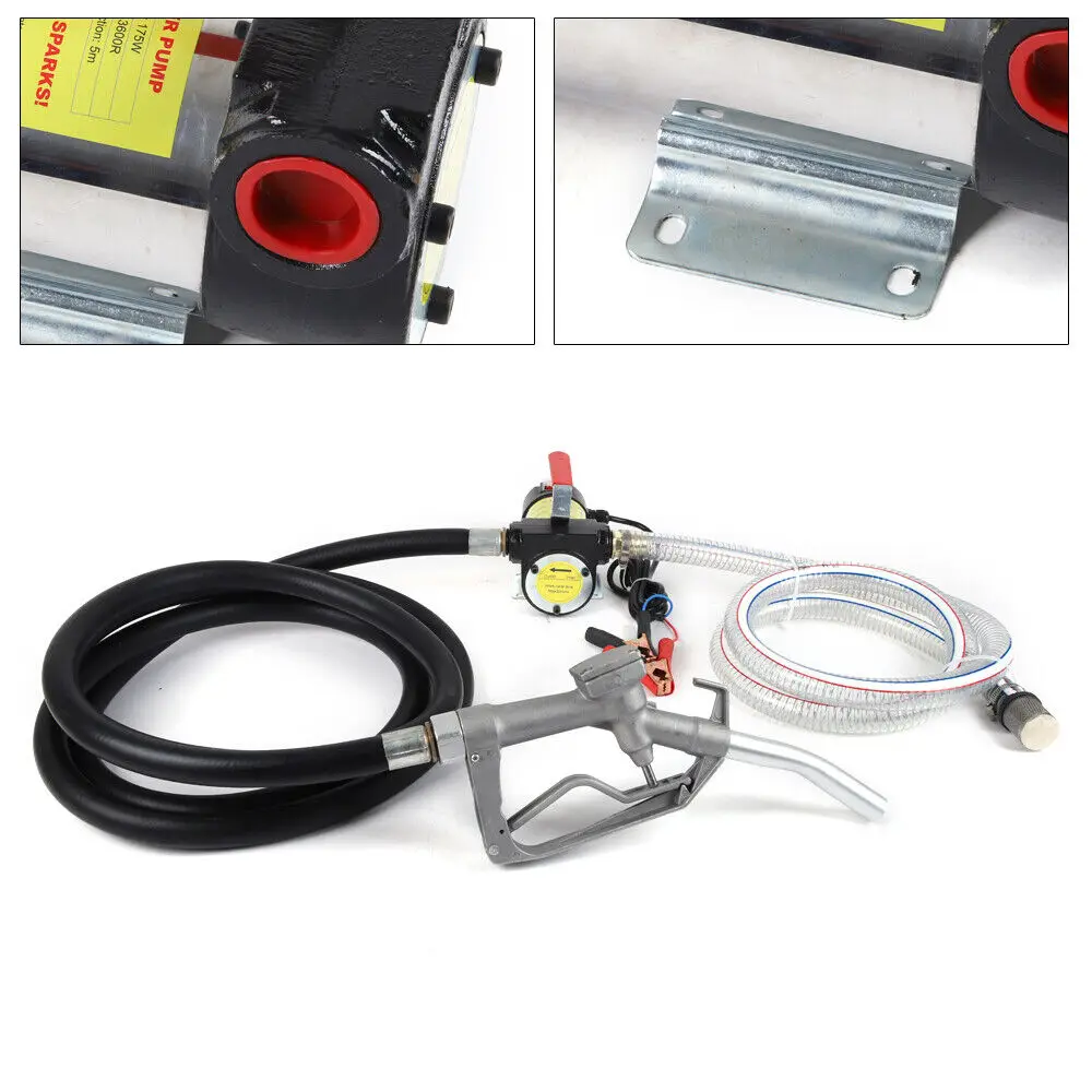 Diesel Elektrische Pomp 230V/12V Zelfaanzuigende Dieselpomp High Power Tankpistool Doseren Bijtankmachine 45/50/60 L/Min
