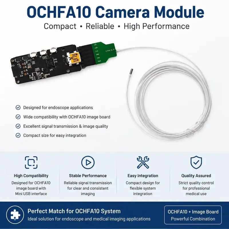 AP08 for OCHFA10 Smallest USB Camera Module with PC Board 720x720P Camera 30/40/60 Fps CMOS Sensor Chip on Tip FPGA