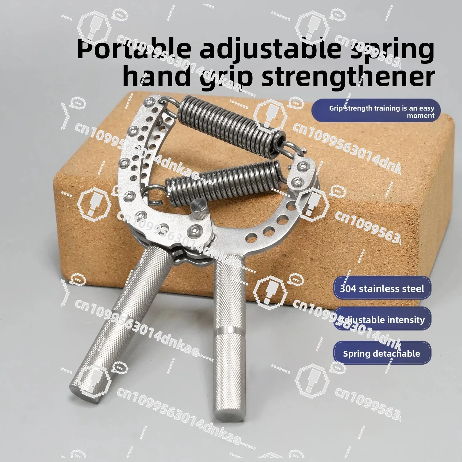 Stainless Steel Grip Adjustable Strength Men and Women Professional Finger Strength Flexible Grip Arm Strength Trainer