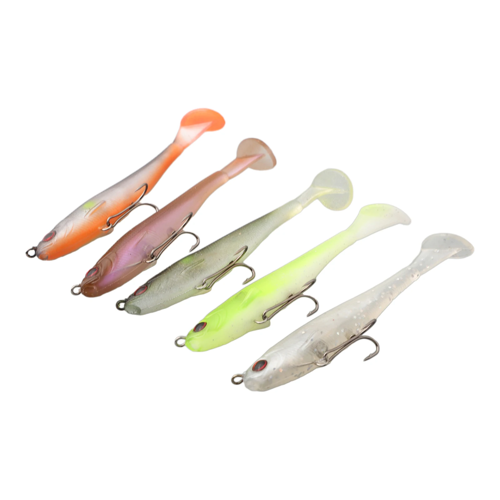 5pcs Megabass Magdraft Swimbait Realistic Swimming Strokes Locked and Loaded Treble Hook Suitable for Different Fish Species