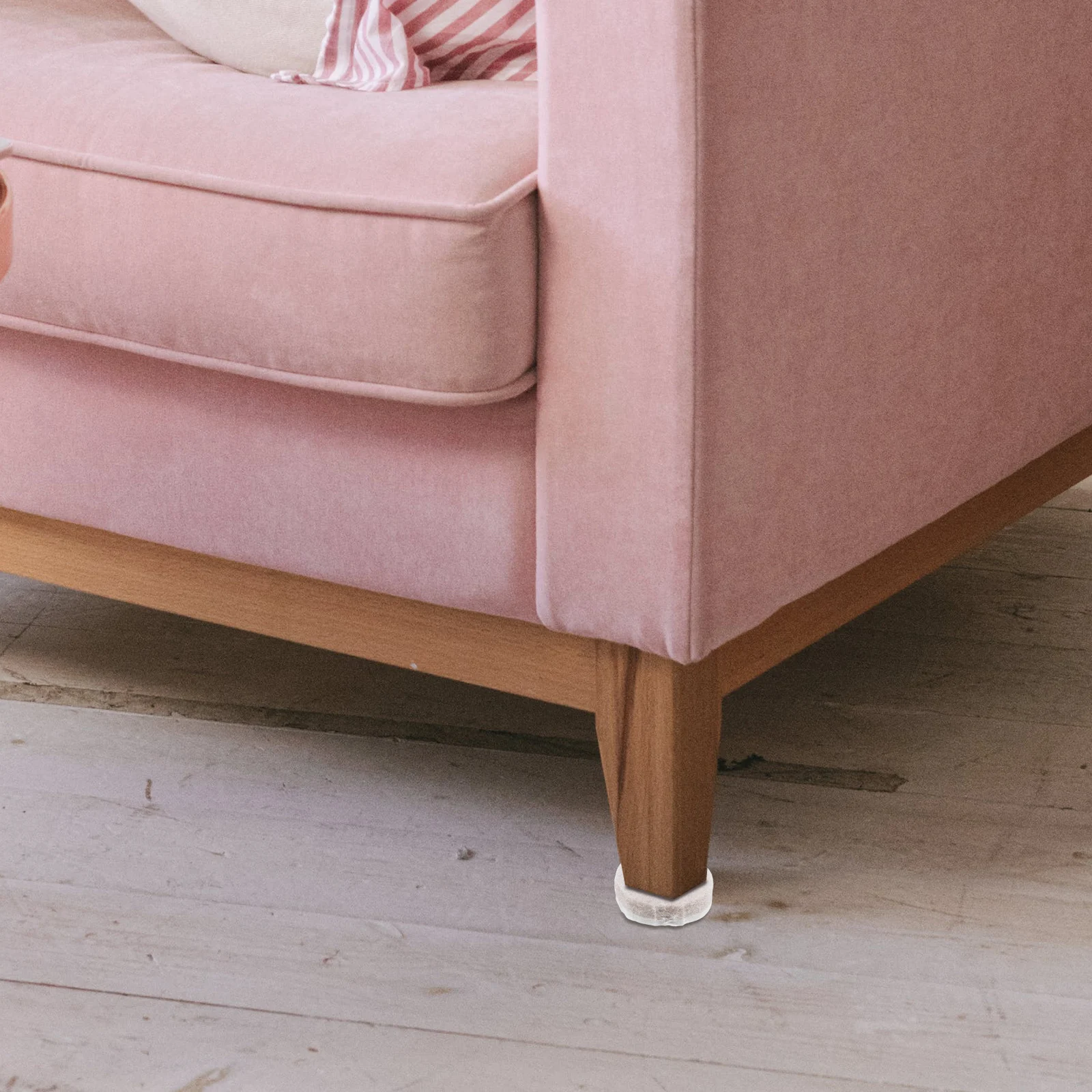 

24pcs Round Felt For Table Feet Non-Slip Felt Chair Leg Protectors Thickened Furniture Floor Pads Light Grey Anti-Scratch