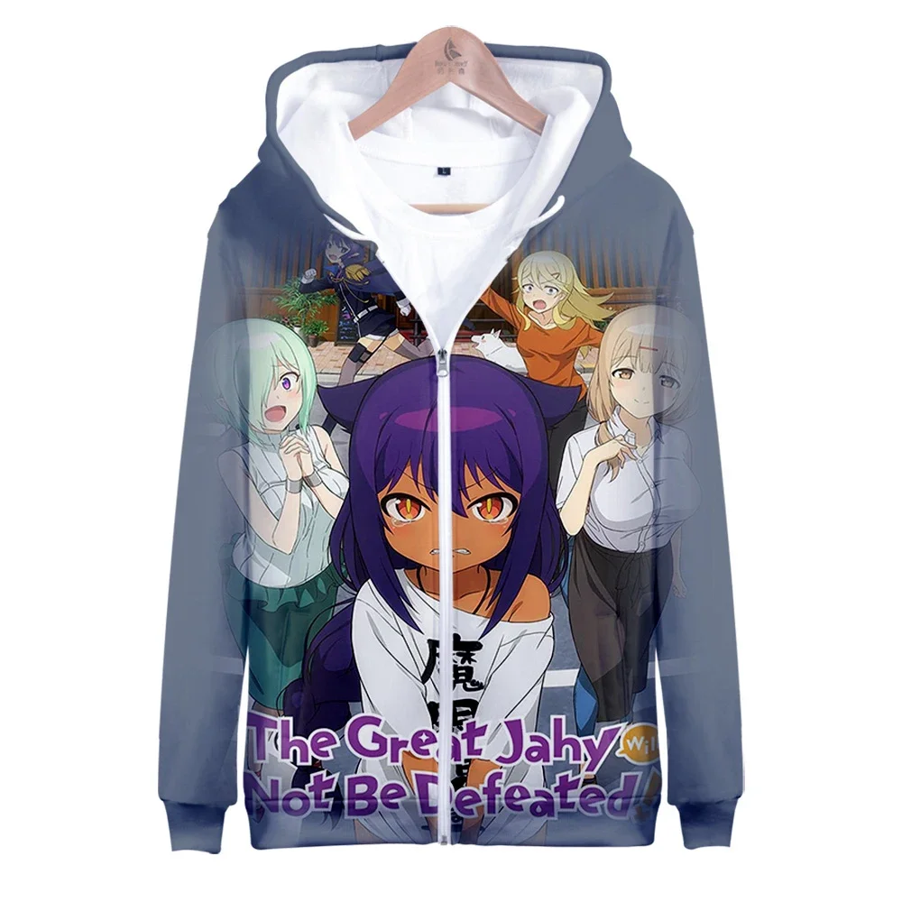 The Great Jahy Will Not Be Defeated 3D Print Zip Up Women/Men Hoodie Sweatshirt Jahy-sama Wa Kujikenai Zipper Hooded Jacket