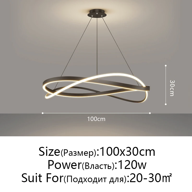 Minimalistische lichte luxe woonkamer hanglampen Postmodern eenvoudig restaurant Lichte slaapkamer Plafondlamp Home Decorations - afbeelding 1