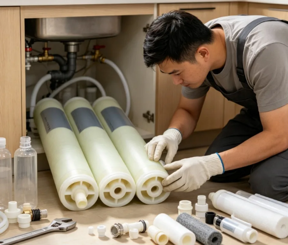 High Efficiency Water Filter Membrane Filtration Element For Industrial Water Treatment Purification Equipment