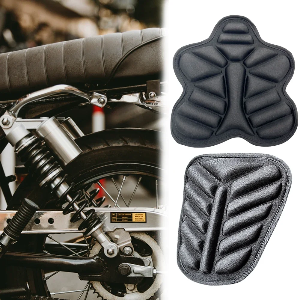 3D Passenger Motorcycles Seat Cover Cushion Foam Soft Shock Absorbing Seat Cushion Universal Motorbike Bike Seat Pillow Pad Foam