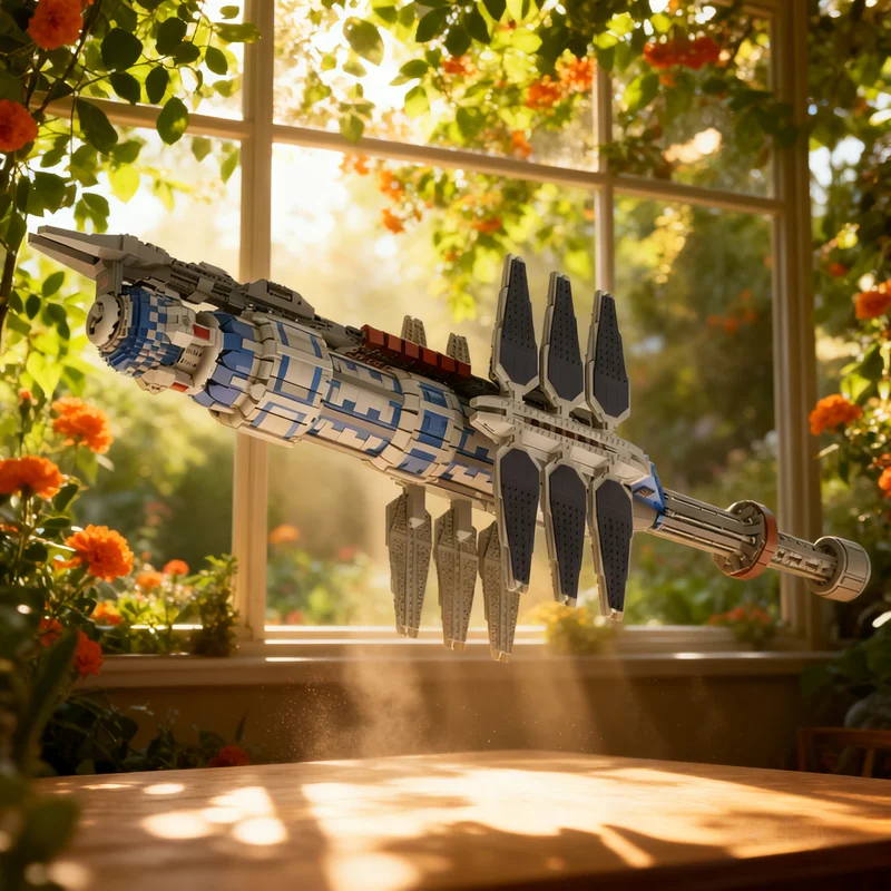 

6735pcs MOC Babylon 5 Scale Model Building Blocks DIY Gift Creative Collectible Display Decor Premium Adult Kids Desk Home Toy