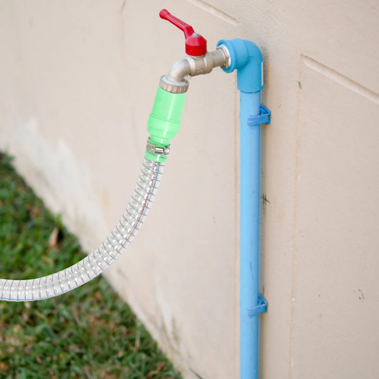 

Heavy Duty Gas Siphon Tube Self Priming Fuel Transfer Hose Metal Buckle Fuel Pump for Water Oil Extraction