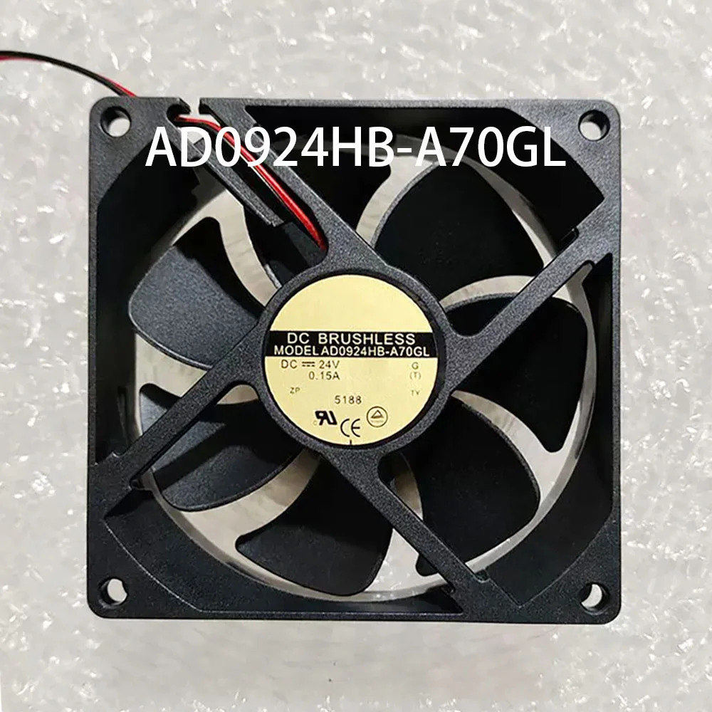 مصنع الجملة خادم 24VDC 0.15A 92*92*25 مللي متر 2-سلك AD0924HB-A70GL مروحة تبريد الخزانة
