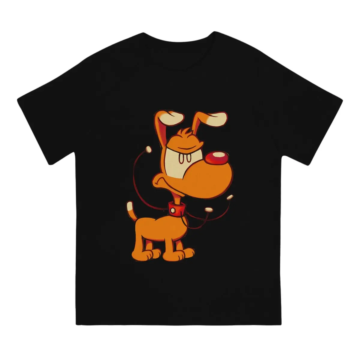 DOG T Shirts Men Humor T-Shirt Round Neck Inspector Gadget Tee Shirt Short Sleeve Tops Unique