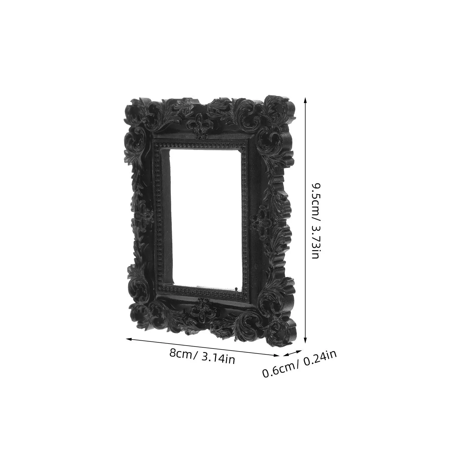 Oval Vintage Resin Photo Frame, 2 Pcs Set